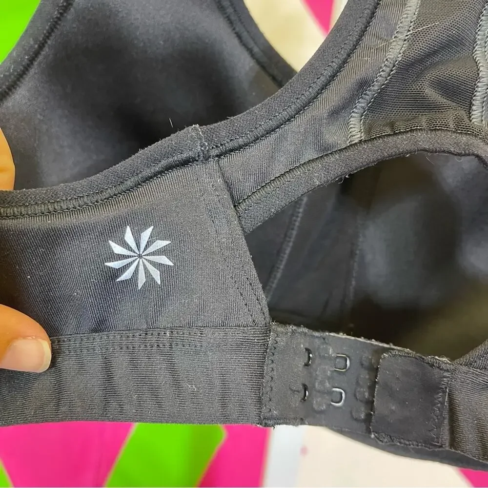 Athleta Sports Bra. Size 34B. Mesh Details. Adjustable Band. Good used condition - Picture 4 of 5